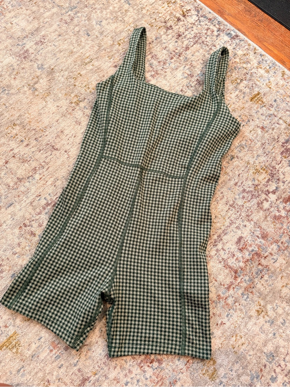 Madewell Biker Unitard in Checks MWL